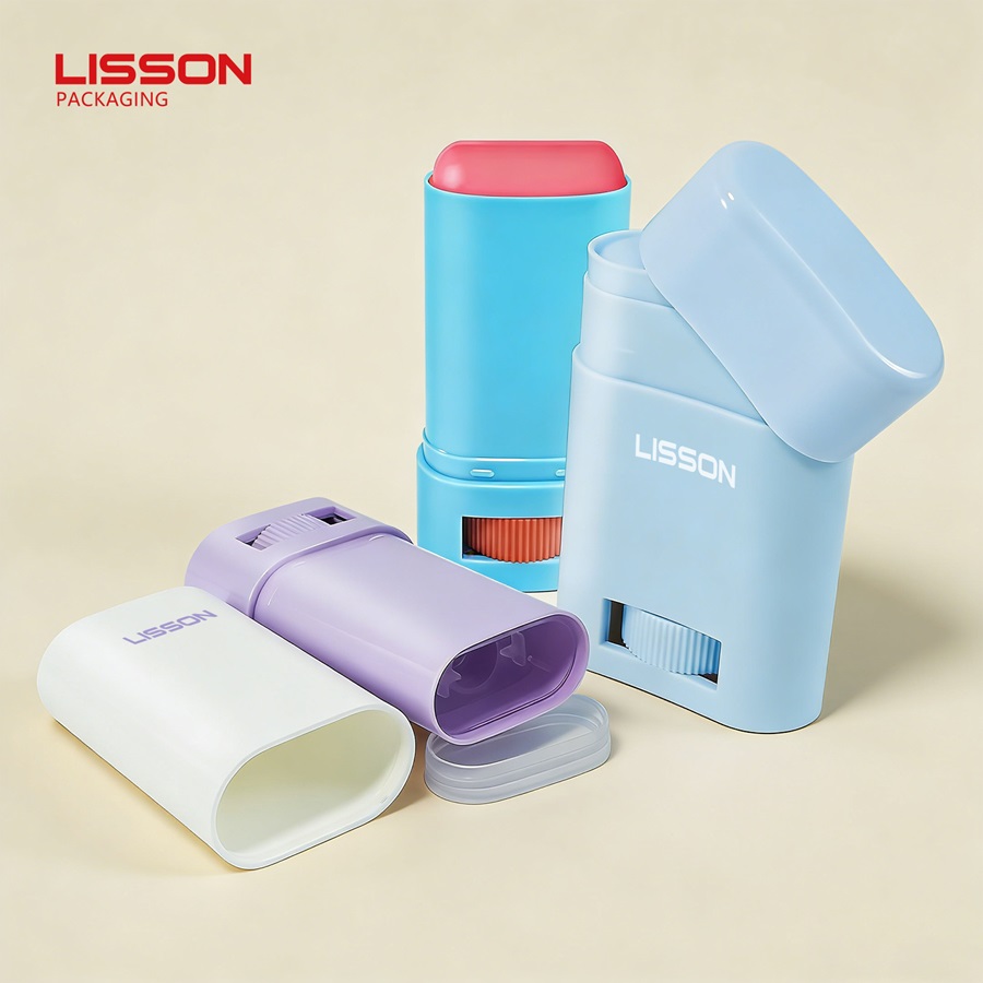 Empty Twist Up Plastic Deodorant Containers