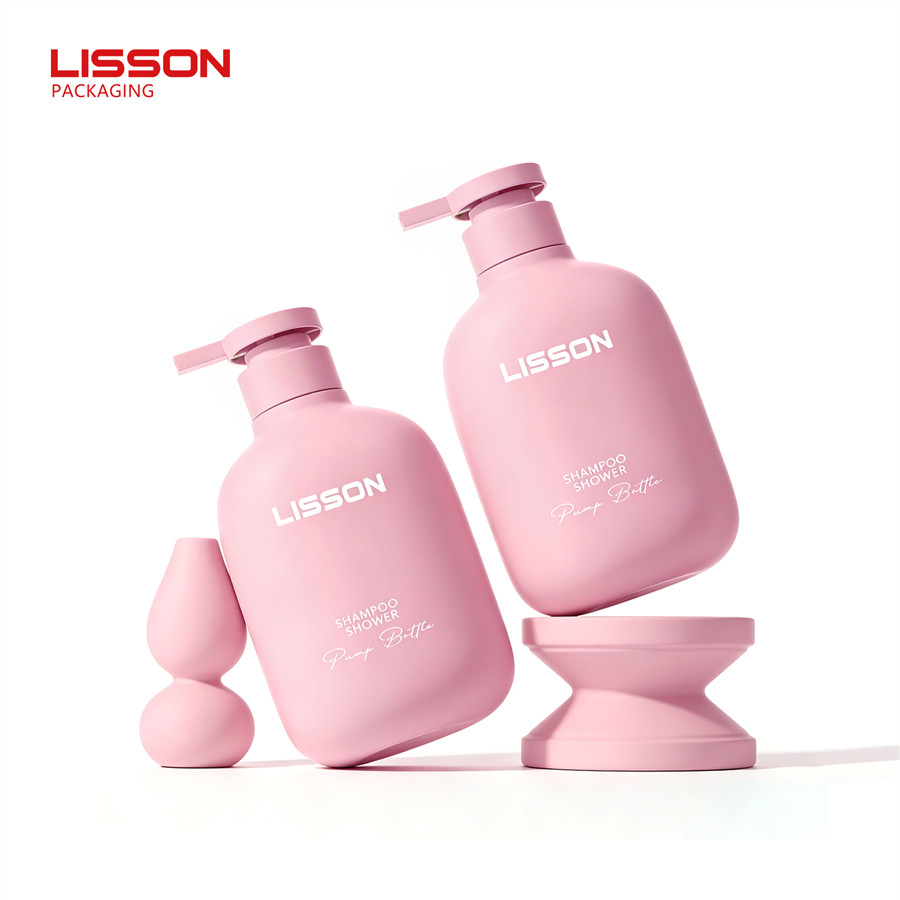 Luxury Shampoo Flocked Square Bottle