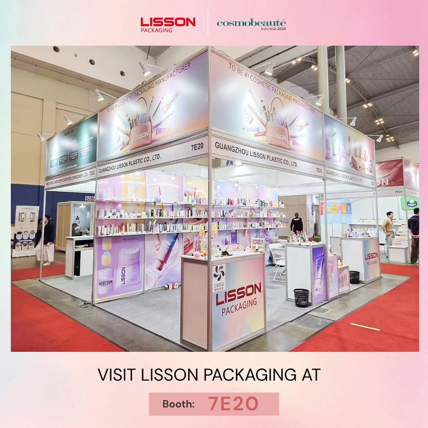 LISSON Packaging brille à Cosmobeauté Indonesia 2026 — Présentation de solutions complètes d'emballage cosmétique au stand 7E20